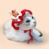 Костюм для маленьких собак Шапка Санты Рождественская вязаная шапка для питомца Кошачья праздничная головная убор Собаки Кошки Фестивальная одежда Косплей Декорация