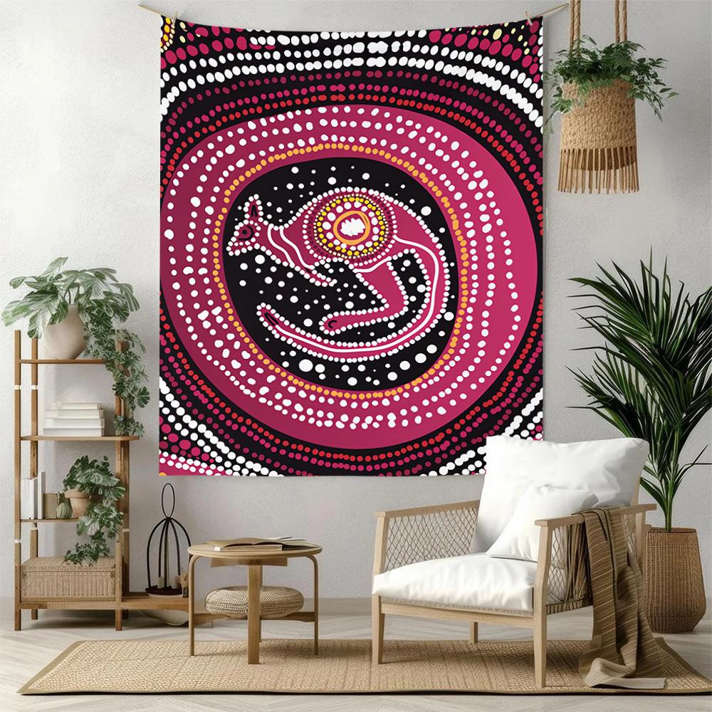Australian Aboriginal Style Wall Decor Tapestry Art For Pet Memorial Birthdaywedding Party Backdrop Family Gift