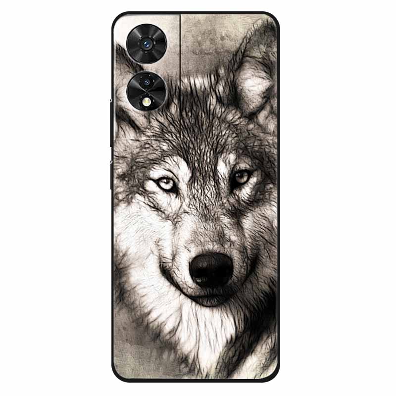For TCL 505 Case Silicone Fashion Protective TPU Soft Funda for TCL 505 Phone Cover Animal Bumper for TCL505 Coque Shell Cute