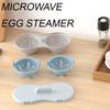 Microwave Egg Steamer With Lid Microwave Steamer Plastic Steamer Carton Egg Cooker Egg Steamer Tray Double Egg Cooker