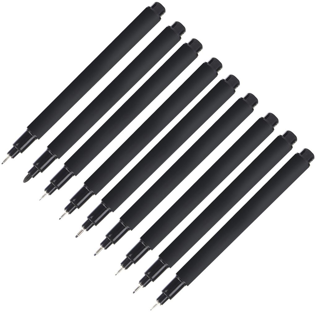 Needle Pens Waterproof Black Ink Multiliner Fine Point Drawing Pens for Sketching Technical Painting Scrapbooking Gift