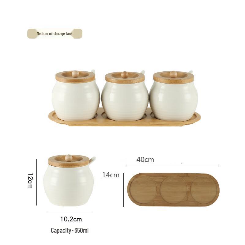 Qianxing Japanese Style Ceramic Seasoning & Storage Jar