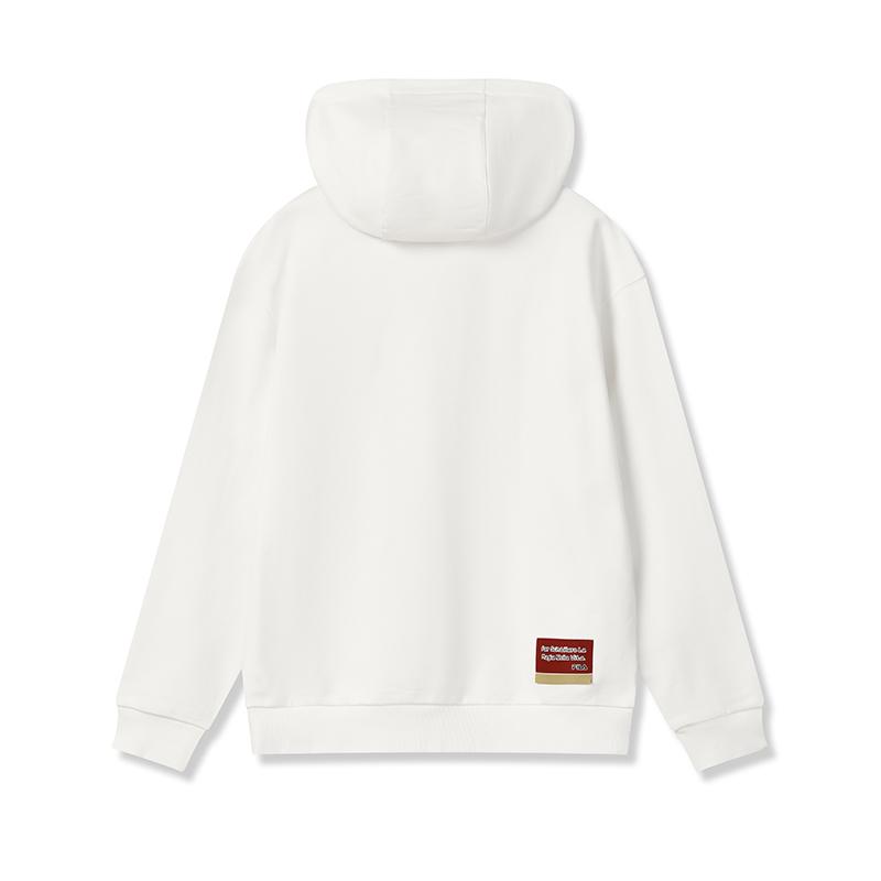 Fila CNY Модный Персонализированный Трендовый Минималистичный Классический Вышитый Логотип Паттерн Ретро Спортивный Повседневный Универсальный Удобный Худи F11U619203FWT