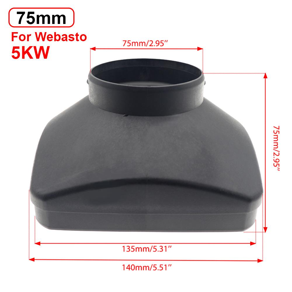 Соединитель автомобильного отопителя 2 кВт/5 кВт для дизельного стояночного отопителя Webasto Air, крышка воздухозаборника 42 мм/60 мм/75 мм