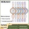 Женский браслет-часы MOKAGO с жемчугом, легкая роскошь, кварцевые, маленький, высококачественный, водонепроницаемый дизайн