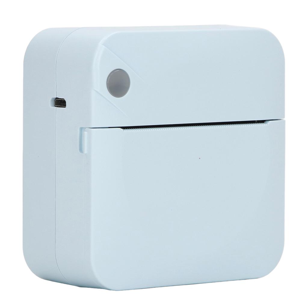 Mini Printer Student Blue Mini Pocket Portable Bluetooth Thermal Printer for Wrong Questions Notes