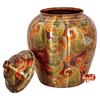Printed Paisley Design Copper Water Dispenser Pot Matka, Stoarage, Home Garden, 6 LTR