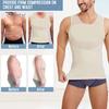 Men's Slimming Tank Top Compression Tummy Control Undershirt Body Shaper Breathable Sleeveless Sweatshirt for Summer Sports Travel