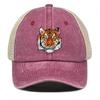 Кепка-кепка Snapback с реалистичным принтом головы тигра, спортивная кепка с изображением животных, разноцветная регулируемая пряжка, неэластичная летняя регулируемая бейсболка