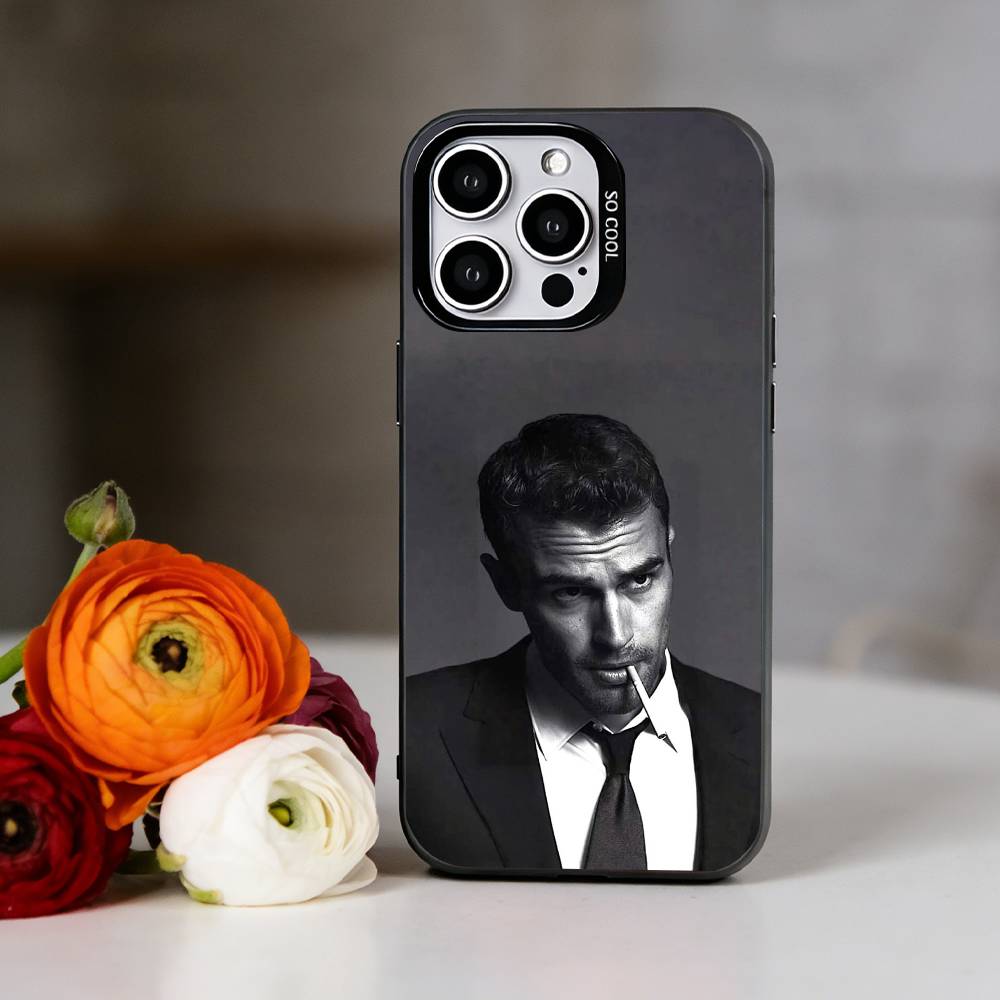 Чехол для телефона актера Т-Тео Джеймса для iPhone 17,16,15,14,13,12,11 Plus,Pro Max,XS,Красочный серебристый чехол для телефона Funda Cover