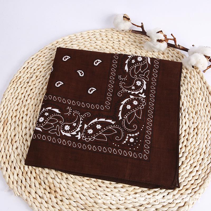 New Fashion Hip Hop Cotton Bandana Square Scarf Black Red Headband Printed for Boys/Girls