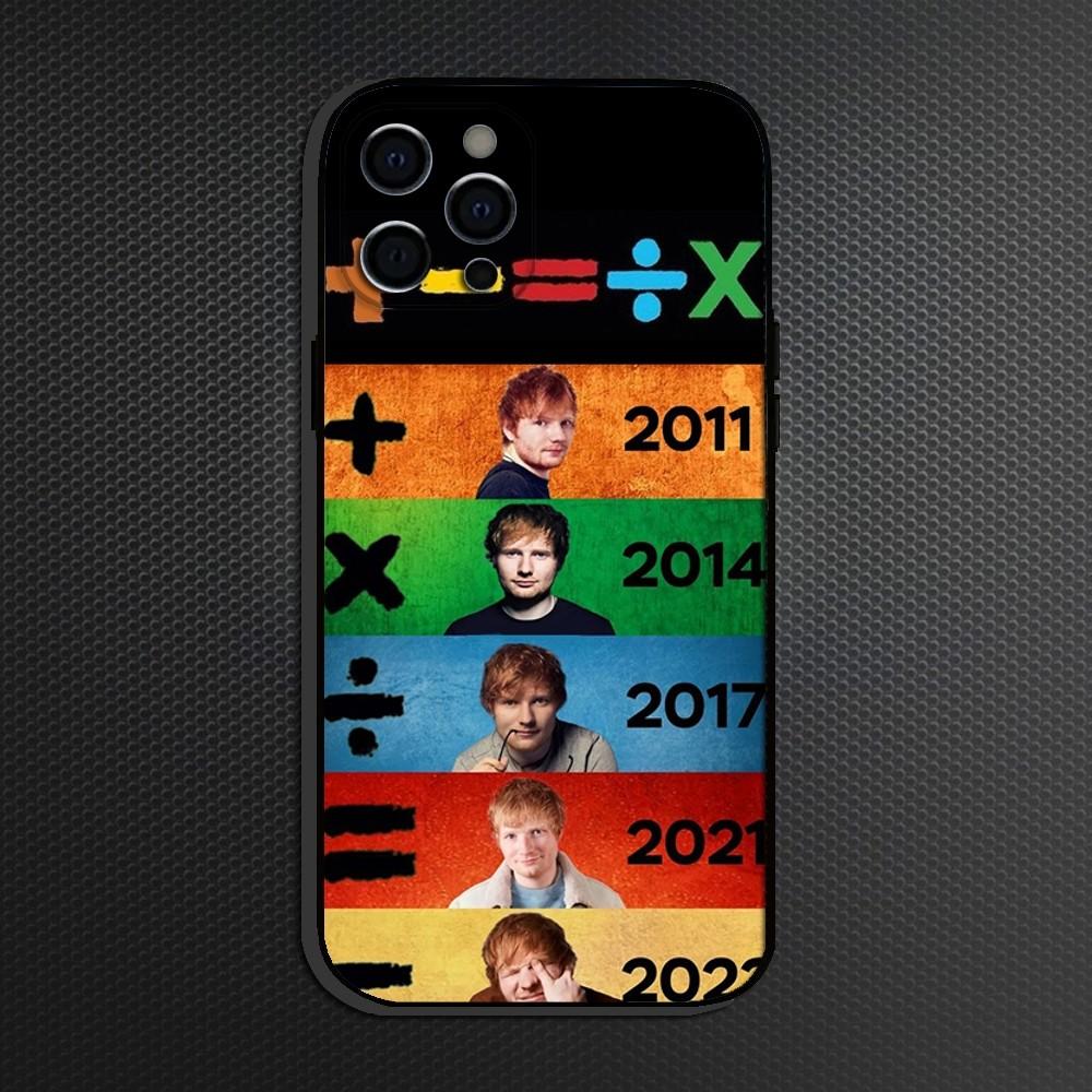 Singer E-Ed Sheeran Phone Case For iPhone 16,15,14,13,12,11 Plus,Pro Max,XS,X,XR,SE,Mini,8,7,Soft Silicone Black Cover
