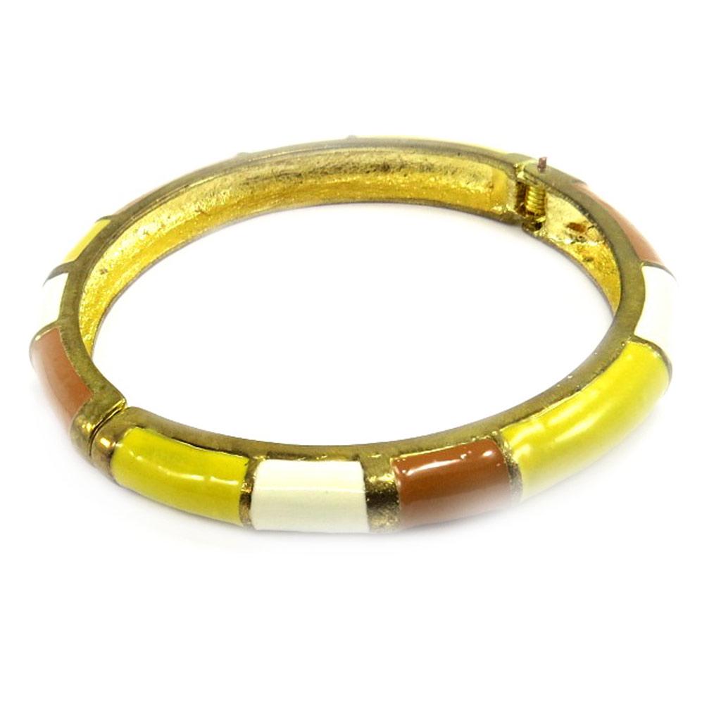 Les Trésors De Lily [E4346] - Yellow Brown 'Eleonore' Bracelet