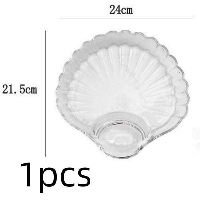 Creative Fanshaped Spice Plates Seashell Shape Dumplings Bowl Serving Tray Dipping Sauce Salad Fruit Plate Kitchen Tableware