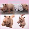 Plush Toy Rhino Stuffed Animal Doll For Kids Gift Cartoon Decoration Bedroom