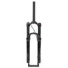 Black Bike Front Fork 27.5inch Straight Steerer Remote Lockout Aluminium Alloy Shock Absorber