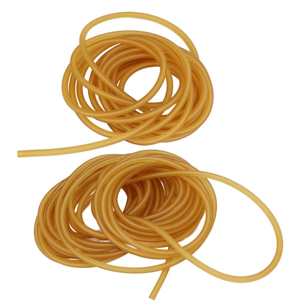 Латексная резинка, желтая высокоэластичная трубка из натурального каучука для рогаток, выполнения фитнес-упражнений