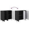 Sideboard Black 89 x 34.5 x 80 cm Wood Based Panel