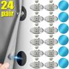 Metal Curtain Magnetic Closure Wall Mounted Magnetic Buckle Shower Curtain Magnet Clips Detachable Window Screen Fixed Fastener