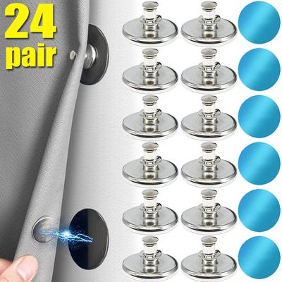 Металлический занавес магнитная застежка настенный магнитная пряжка магнитные зажимы для штор для душа съемный фиксатор для оконной сетки