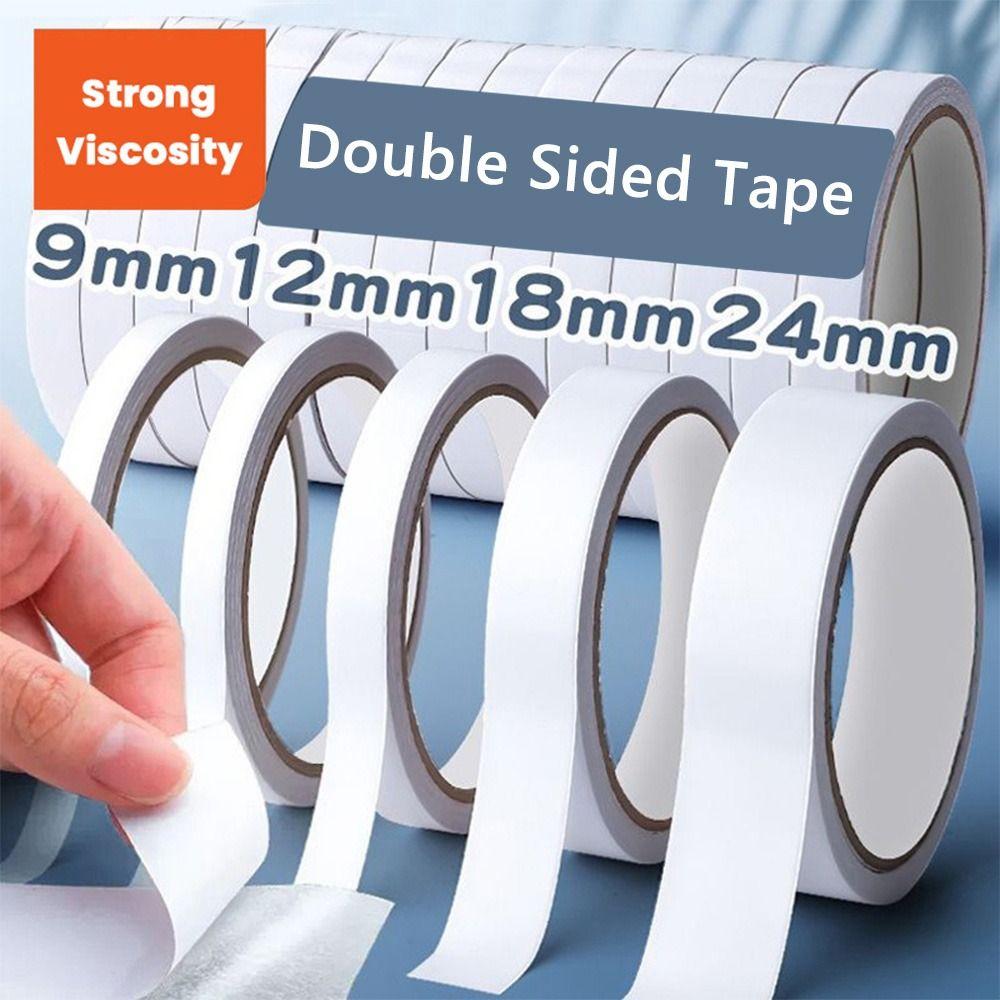 Strong Viscosity Strong Tape Sticker White Sticky Paper Double Sided Tape  School/Home/Office