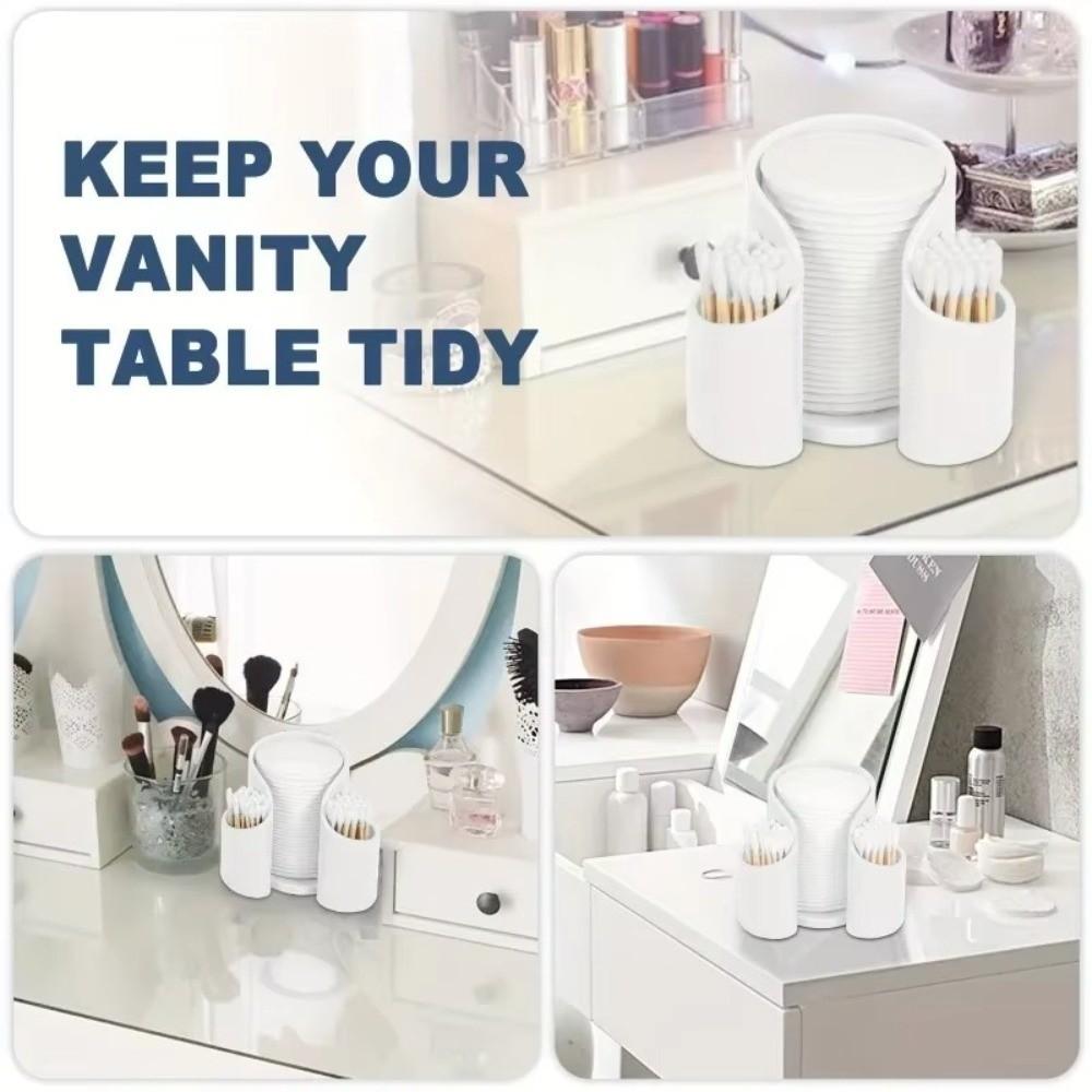 2IN1 Cotton Pad Holder Portable Dental Floss Dispenser New Storage Organizer for Cotton Pad
