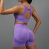 Sports Fitness Yoga Clothing Set Breathable Elastic Shorts Women's Beauty Back Bra Yoga Pants
