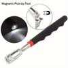 1pc Portable Magnetic Pick Up Tool Extendable Telescopic LED Torch Magnet Rod For Repairing Shop