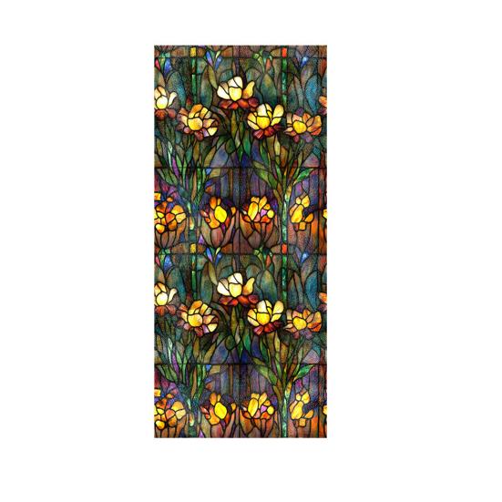 Пленка для конфиденциальности окон Статические витражные наклейки Съемная ПВХ декоративная оконная пленка для дома, кухни, гостиной, спальни