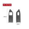2PCS Carbon Fiber Car Window Lift Switch Panel Decor Cover Trim Stickers For Ford Mustang 2005-2009 Auto Interior Accessories