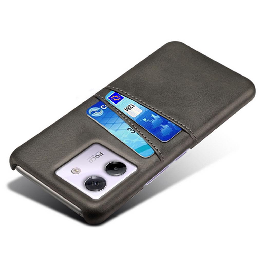 For Xiaomi Poco M7 Pro 5G Case Dual Card Slots PU Leather + Hard PC Phone Cover