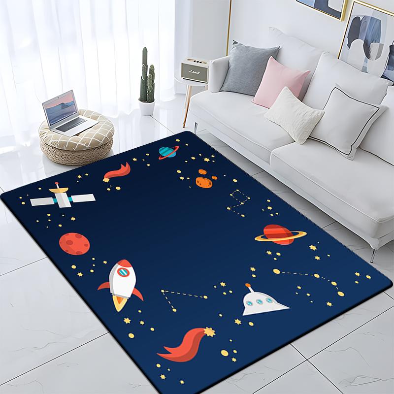 Декоративный ковер с рисунком астронавта для детской комнаты, подушка для кемпинга, игровой коврик Aera, коврик для пола, ковер для игровой зоны, коврики для пола