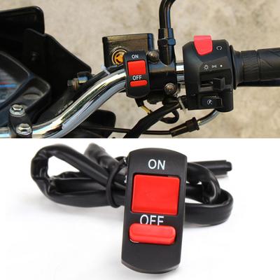 DC12V/10A Универсальный переключатель пламени мотоцикла, фара, руль, кнопка ВЫКЛ./ВКЛ.