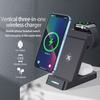 B-20A Vertical Wireless Charger for Apple Watch,iPhone,AirPods 3 In 1 Wireless Charger Stand Dock Station