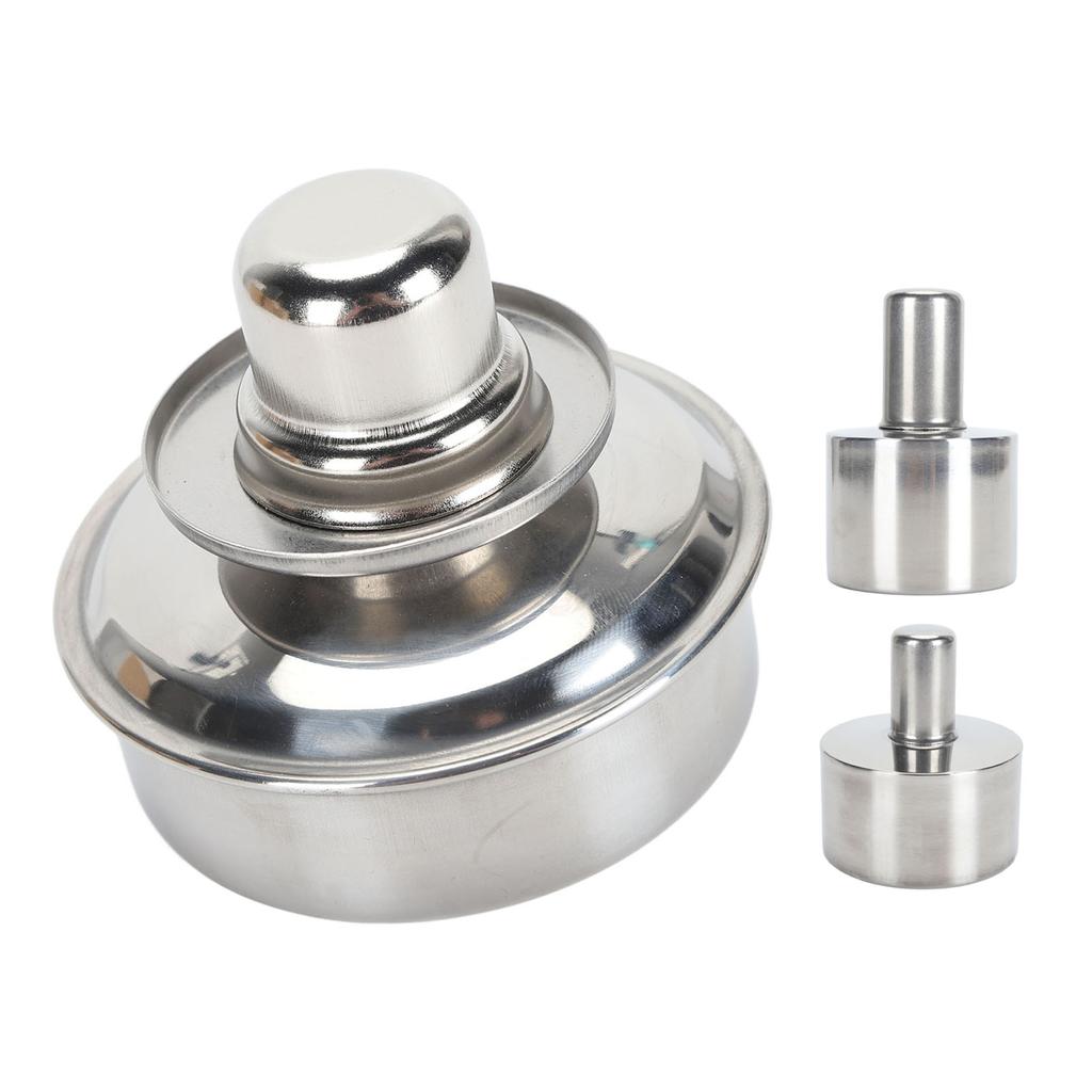 Alcohol Lamp Burner 304 Stainless Steel Explosion Proof Leakproof Metal Alcohol Burner for Laborator