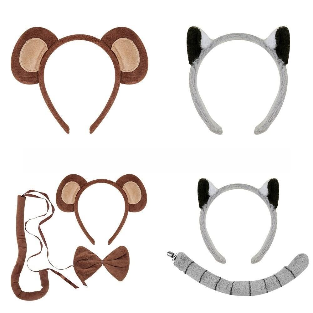 Unique Kids Monkey Headband Funny Animal Costume Props Monkey Ear Headband Cosplay Performance