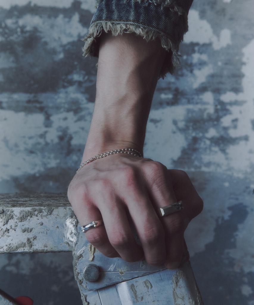 Thestillroom [Серебряный] #B2515 Браслет с полузвеньями