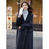 Mokana Women's Fashion Double-Faced Merino Wool Long Sleeve Coat MKNJD2989