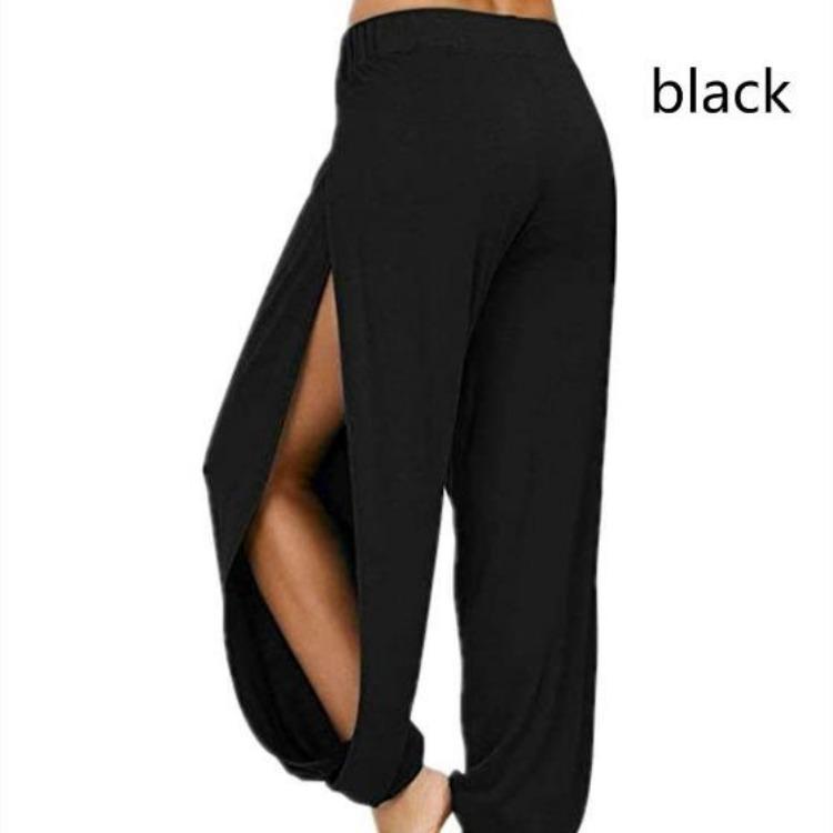 Women Yoga Pants Harem Pants Fashion Sweatpants Side Slit Jogger Beach Hippie Pants