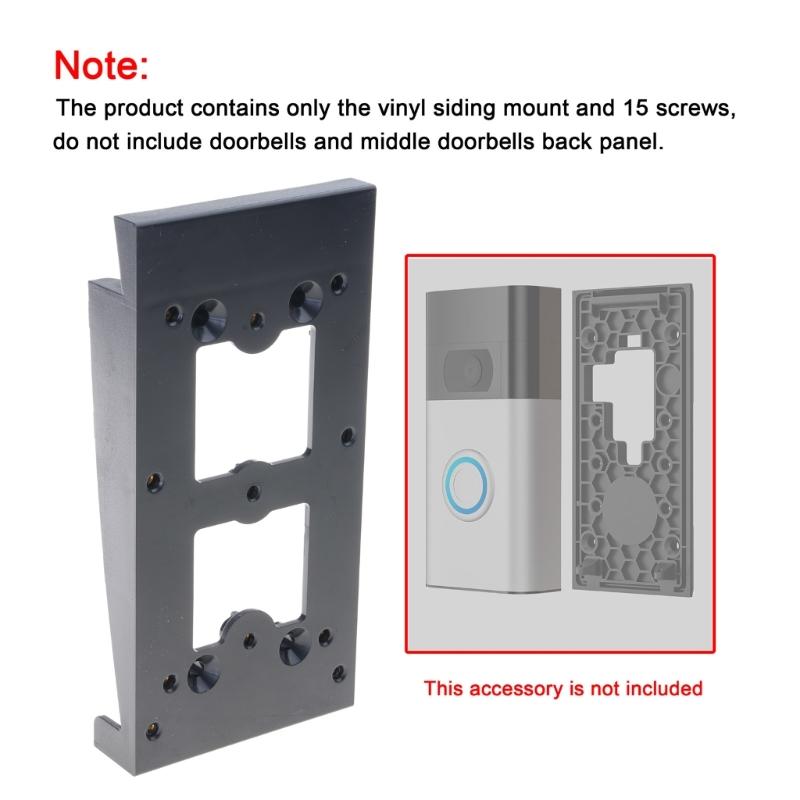 Крепление для видеодомофона с кольцами от кражи для домашнего офиса, регулируемый угол монтажа для колец видеодомофона, виниловые сайдинговые углы, простота в использовании