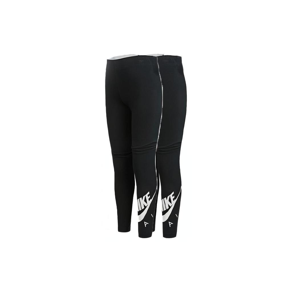 Nike Детские обтягивающие трикотажные брюки с логотипом для тренировок и фитнеса, детские брюки черного цвета DA1130-010