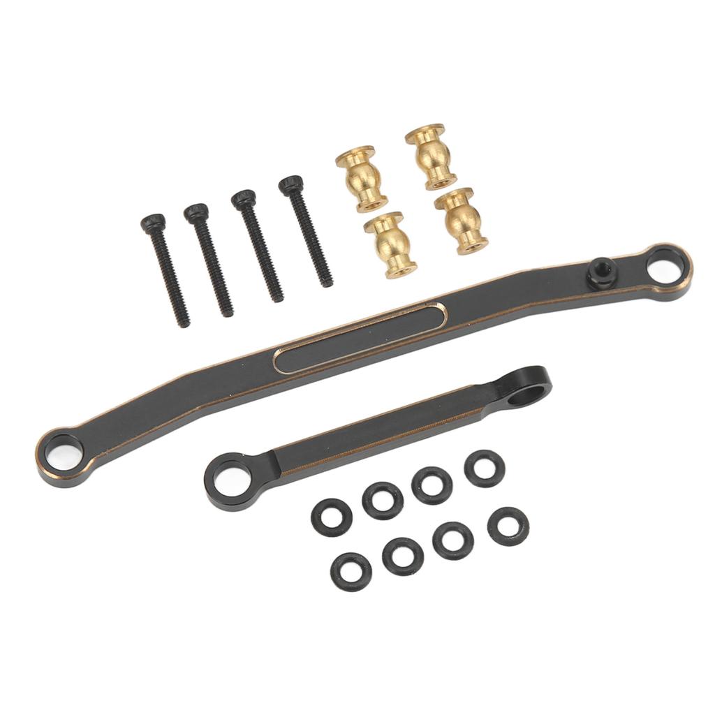 Brass Steering Rod RC Car Steering Linkage for Axial SCX24 124 Remote Control Car Black