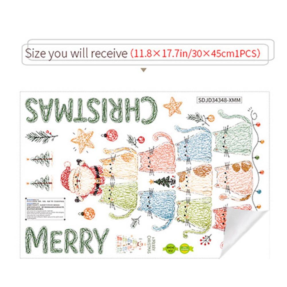 Colorful Glass Cling Decals Static Shopwindow Decorative Sticker  Home Decoration