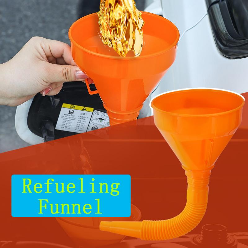 Universal Car Motorcycle Foldable Portable Funnels Auto Motorcycle Refueling Accessories Refueling Gasoline Engine Oil Funnel