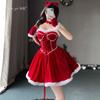 Christmas Costume with Chest Pad Performance Costume Cute Princess Dress Dress Christmas Dress