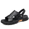 Fashion Summer Men's Slippers Outdoor Beach Wear-resistant Designer New Man Sandals Casual Leather Male Shoes
