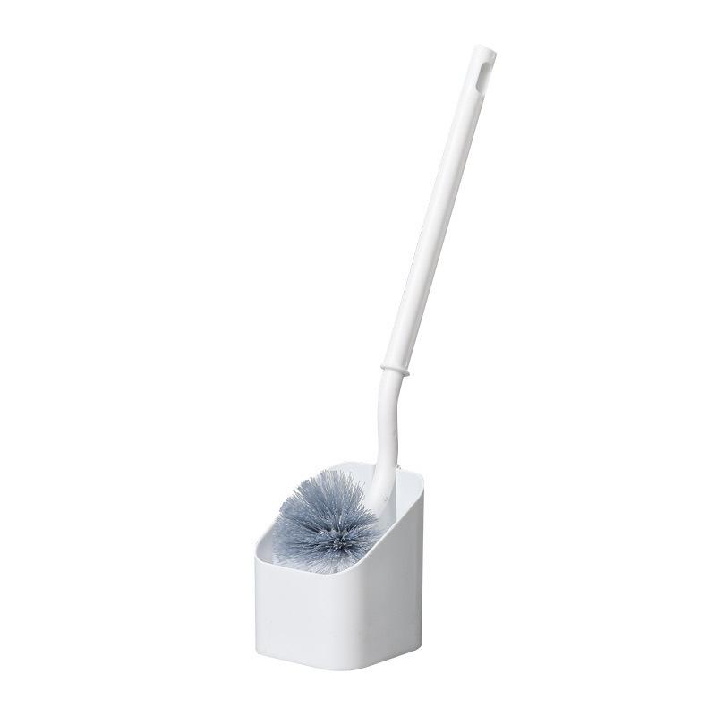 Japanese-Style Wall-Mounted Toilet Brush Set with Long Handle