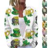Women's Fashion Printed Long Sleeve Knitted Cardigan Button Down Jacket