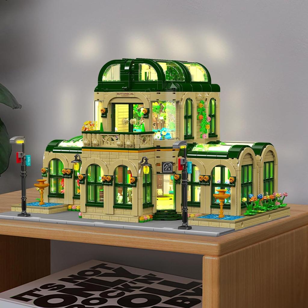 MOULD KING 16057 Streetview Building Block The MOC Dome Bontanical Garden Model Assebly Brick Toys Set Kids Christmas Gift