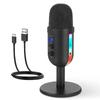 ABUO-RGB Игровой Микрофон Для ПК Компьютера Записи USB Конденсаторный Микрофон Подкастеры Быть Влиятельными Лицами Геймеры Студийный Микрофон Легкий T